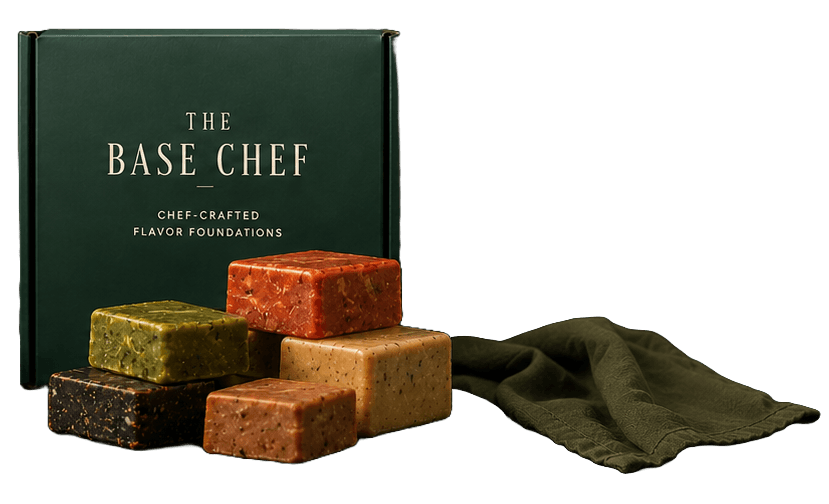 The Base Chef box with chef-crafted flavor foundations