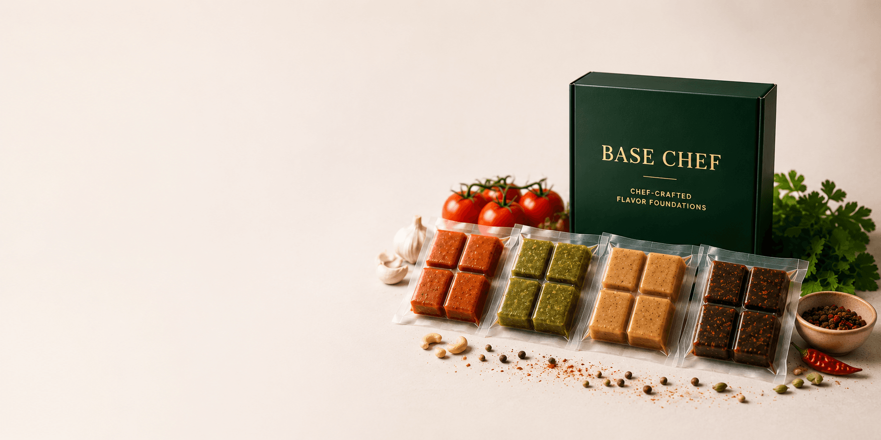 The Base Chef flavor bases and fresh ingredients